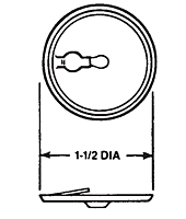 Key Hole Slotted Washer (For 3/16 in Dia. Notched End Studs)