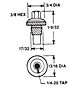 Panel Nut (For 1/4-20 Threaded Studs)