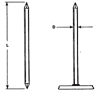 Double Pointed (Arc) Weld Pins
