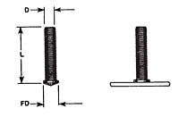 Drawn Arc Flanged Threaded Capacitor Discharge (CD) Studs