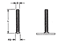 Flanged Capacitor Discharge (CD) Studs - Metric